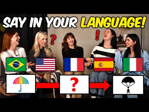 Say In Your Language! Word differences Between 5 Countries!  l Brazil, America, France, Spain, Italy
