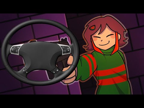 Beating Undertale with a Steering Wheel