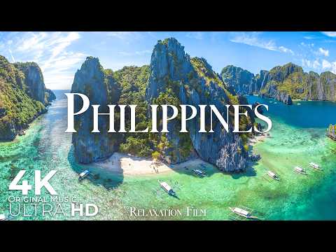 Philippines 4K • Peaceful Nature Relaxation Film with Deep Peaceful Music | 4K ULTRA HD