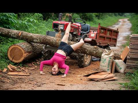 I Wish I Saw This! Girl Drives a Truck to Help Deliver Sand and Cement to Highland Villagers