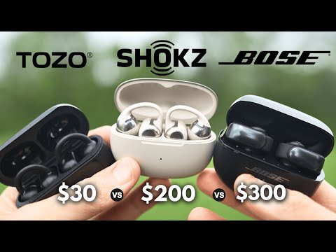 SHOKZ OpenDots One vs BOSE Ultra Open vs TOZO Open EarRings: In-Depth Review & Comparison (2025)