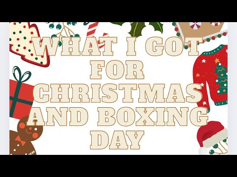 What I got for Christmas +boxing day shopping 