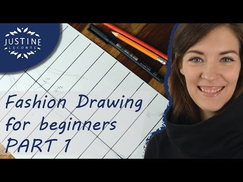 How to draw | TUTORIAL | Fashion drawing for beginners #1 | Justine Leconte