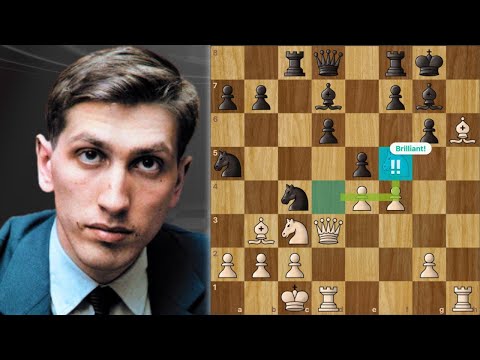 How Bobby Fischer CRUSHES The Sicilian Dragon in 22 moves!!
