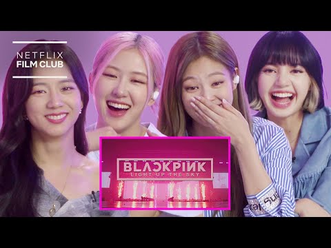 BLACKPINK Reacts To BLACKPINK: LIGHT UP THE SKY Official Trailer | Netflix
