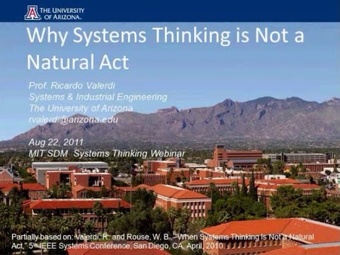 Why Systems Thinking is Not a Natural Act