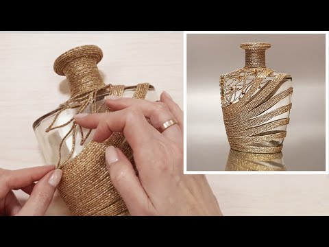 DIY😍I made a beautiful gift for a friend, and then a second copy for myself. Decorative vase.