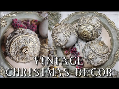 Vintage Christmas Decor 🌲 Festive season 🌲 Christmas tree ornaments DIY 