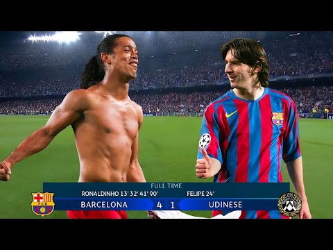Lionel Messi will never forget Ronaldinho's performance in this match