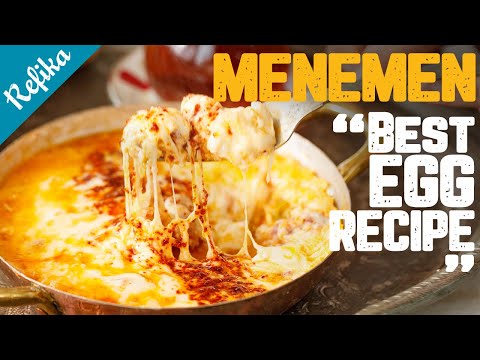 How to Make the Perfect MENEMEN? 🥘 Best Turkish Egg Recipe for Breakfast with Sausage and Cheese!