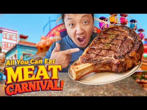 All You Can Eat MEAT CARNIVAL! Ultimate BBQ MEAT FEAST in Napa California