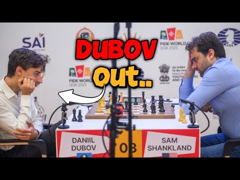 Dubov Eliminated FIDE World Cup 2025 | Cry...