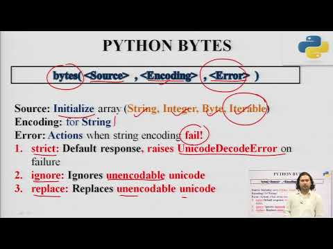 Bytes, Bytearray and Memoryview Data Type