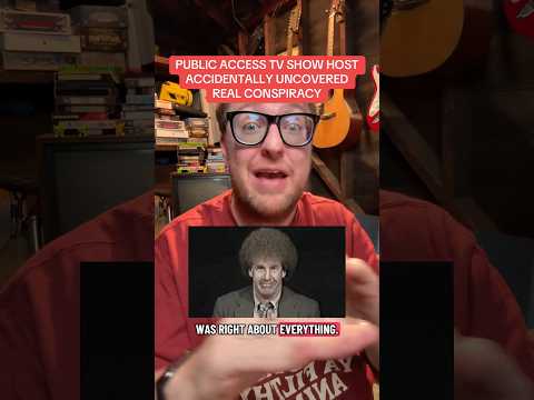 A public access tv show host in the 90s accidentally uncovered a real conspiracy #tv #television