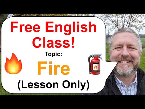 Let's Learn English! Topic: Fire! π₯π§―π - Lesson Only