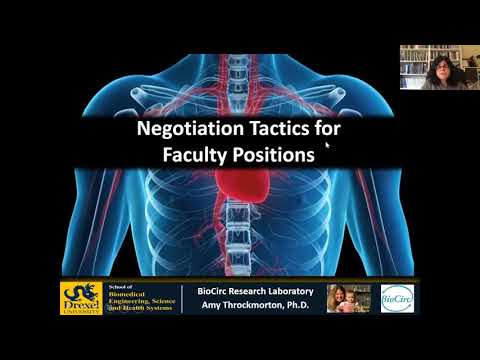 Preparing for the Academic Job Market- Session 3: How To Negotiate For An Academic Faculty Position