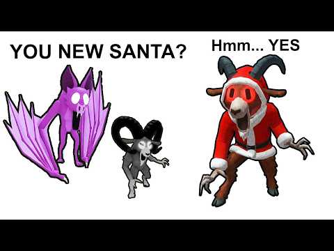 ALL 99 Night in the Forest ENTITIES meet SANTA... (Meme)