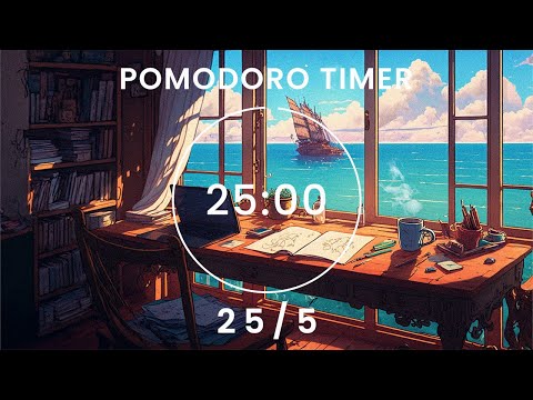 Pomodoro Timer 25/05 📚 Focus Music 🎶 Maximize Productivity, Concentration and Success 💯🔥