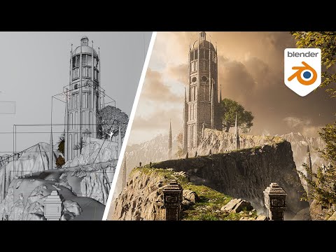 Creating a Fantasy Tower Environment in Blender