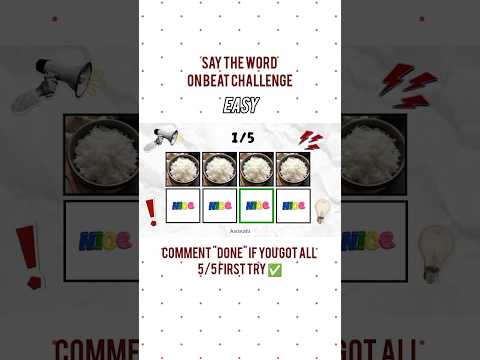 Only 1% Can Say This On Beat 🧠🎵#challenge #aesthetic #game #viral #saythewordonbeat