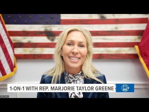 Marjorie Taylor Greene walks out following questions about her own past remarks | Full interview