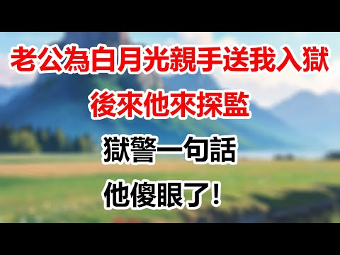 【完結】老公為白月光親手送我入獄，後來他來探監，獄警一句話，他傻眼了！#為人處世 #生活經驗 #情感故事 #故事 #小說 #戀愛 #情感 #婚姻