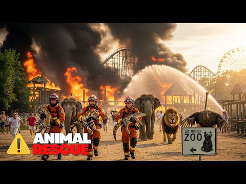 Inferno at the Los Angeles Zoo! Lukas’ Team Rushes to Save Trapped Wildlif