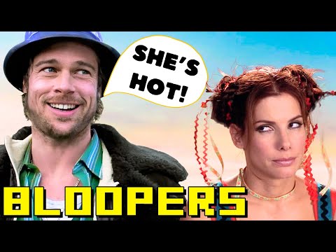 BEST BLOOPERS FROM 20 MOVIES of 2000 (Brad Pitt, Sandra Bullock, Jim Carrey,  Jackie Chan)