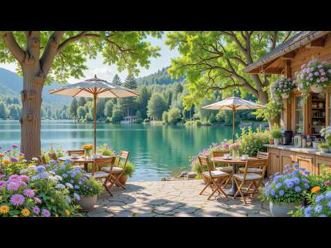 Calm Piano Music with Lakeside Cabin 🌿 Relaxing Birdsong for Study, Work
