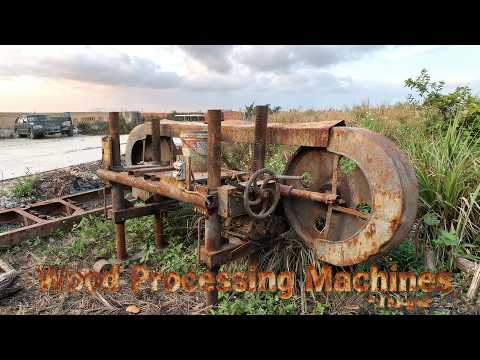 From Rust to Power: Restoring an Old Wood Sawmill Machine Forgotten for Decades!