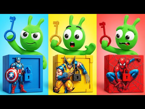 Pea Pea Busca las Llaves Secretas 🔑 y Abre Cajas Misteriosas de Superhéroes