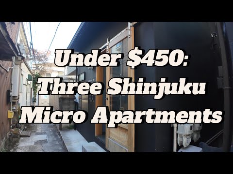Under $450: Three Micro Apartment Tour | Shinjuku, Japan