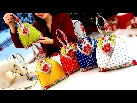 Cute Gift Bag Idea For Christmas 🎄🎁 Super Easy Way to Make a Bag 👜