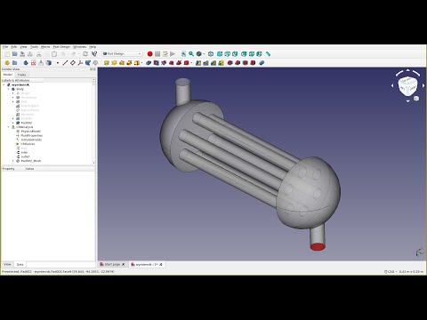 FreeCAD and OpenFOAM tutorial -  case preparation and simulations with CfdOF