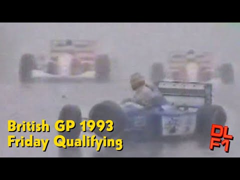 F1 British GP 1993 - Friday Qualifying (Wet Conditions) ☔️ 🇬🇧