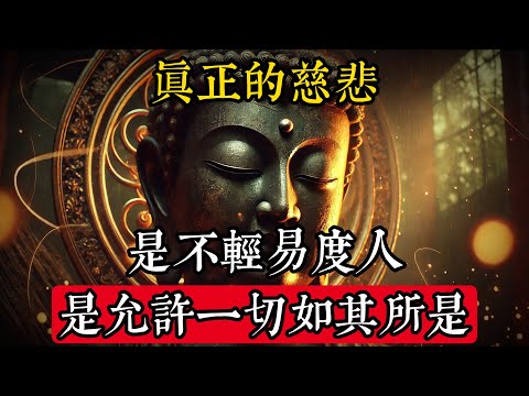 真正的慈悲，是不輕易度人，是允許一切如其所是。不去干預，而是深深理解——每個人，在的位置，走著他該走的路#佛學 #禪宗 #佛教哲學 #佛教經典