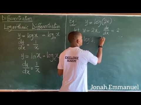 Logarithmic Function Differentiation: How to Differentiate Logarithmic Functions #excellenceacademy