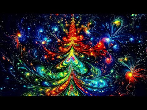 🎄 Abstract Christmas TV Screensaver • Ultra HD Background