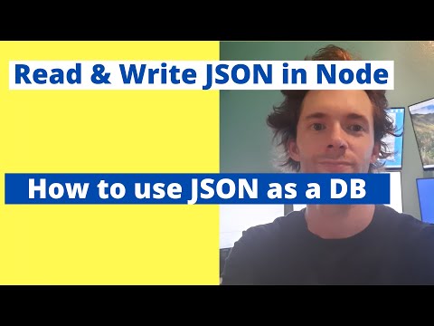read & write JSON in Node.js. Use JSON as a database
