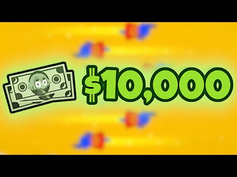 No Towers, $10,000 Monkey Money. How Long Can I Last? (Bloons TD 6)