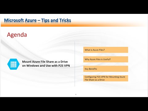 How To Mount File Share As Network Drive Using Point to Site (P2S) VPN