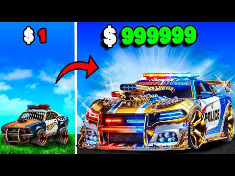 $1 to $1,000,000 HOT WHEELS Police Car in GTA 5