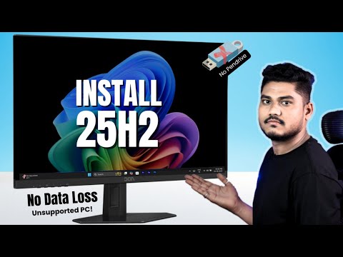 Install Windows 11 25H2 without USB on Unsupported Hardware! Easiest Way to Install Windows 11-25H2