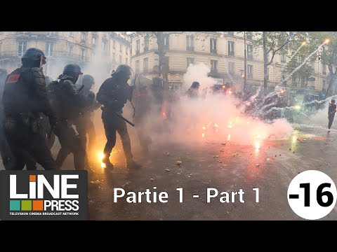 1er mai. Le black bloc en force - Partie 1 / Paris - France 01 mai 2023