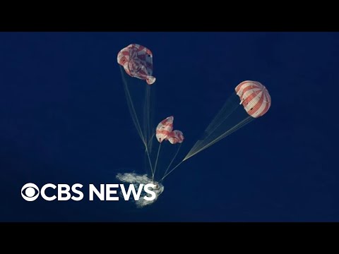 Watch Artemis II crew return to Earth in successful splashdown
