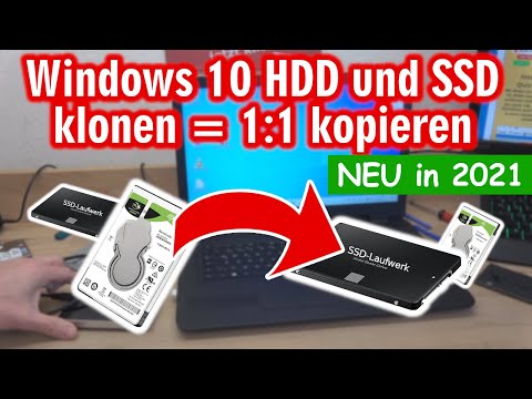 Windows 10 HDD und SSD klonen und 1:1 auf neue kopieren 👍️ Alle Daten und Programme umziehen