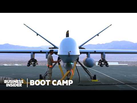 How Air Force Drone Pilots "Fly" The $32 Million MQ-9 Reaper Drone | Boot Camp | Business Insider