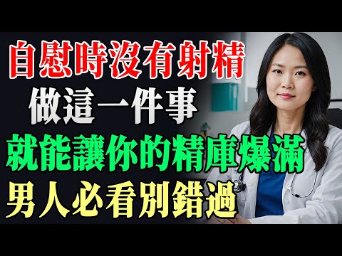 每天5分鐘!讓你的「精庫」爆滿、硬度重返巔峰,效果比吃藥還猛!