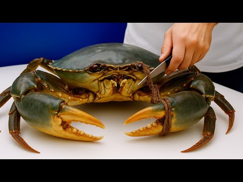 Amazing Giant Crab Cutting Skills by Master Chefs – Must-Try Delicious Dishes!