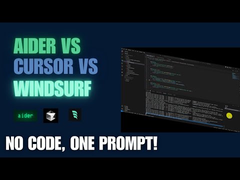 Aider, Cursor, Windsurf: Build Apps with a SINGLE prompt, NO coding!